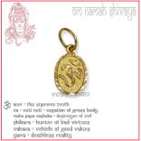 OM locket in pure gold  Design V