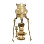 Trinetra Dhari Shivlingam Abhishek Set in Brass