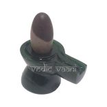 Tilak Narmada Shivling with Green Aventurine Yonibase