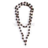 Round Shaped Shri Hari Shaligram Mala in Copper