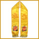 Printed Ganesh Mantra Siddhivinayak Patka/Dupatta for Celebration Ganesh Chaturthi