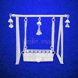 Jhula / Swing / Palana for God and Goddess in Pure Silver