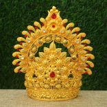 Deity Shringar Crown Mukut Headgear for Idols Decoration