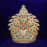 Stone Work God & Goddess Mukut Crown for Shringar