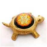 Kuber Yantra on Turtle in Brass Metal