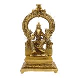 Sri Laxmi Hayagriva Statue Seated in fine Simha-mukha Throne