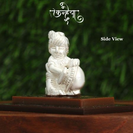 LITTLE KANHAIYA (KRISHNA) BAL GOPAL SHOWPIECE IN SILVER