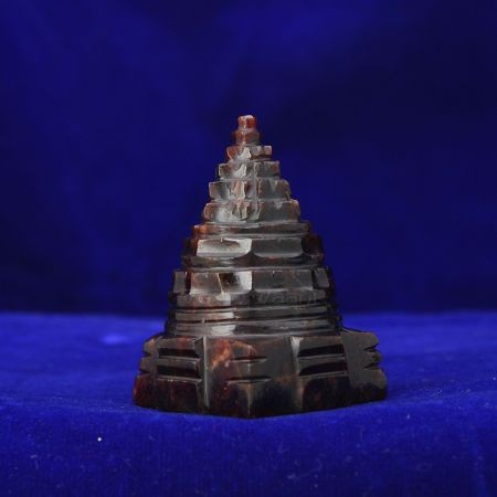 SRI CHAKRA SHREE YANTRA IN HESSONITE STONE