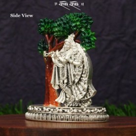 DIVINE LOVERS RADHE KRISHAN IDOL/MURTI IN SILVER