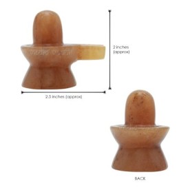 SUPREME SHIVA ORANGE JADE SHIVLINGAM / SHIVALING