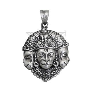 Silver 925 Sanjeevani Hanuman locket Pendant