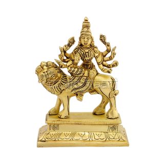 Buy Rare Antique Brass Statue of Devi Chamundeshwari