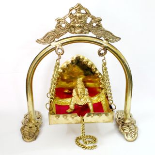 Buy Ladoo Gopal Idol In Brass - Vedic Vaani