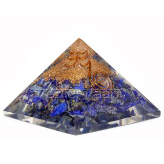 Chakra Layer Stone Orgone Energy Pyramid online from Vedic Vaani in USA