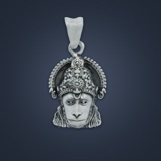 Silver 925 Sanjeevani Hanuman locket Pendant