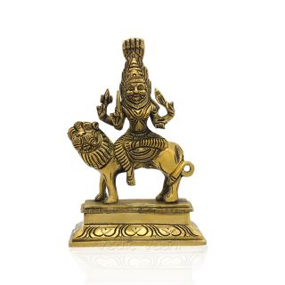 Buy Rare Antique Brass Statue of Devi Chamundeshwari