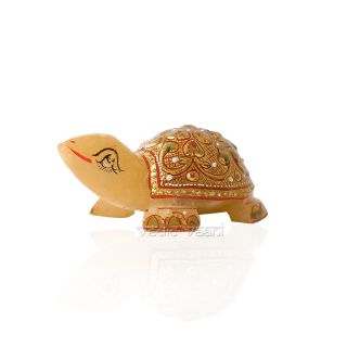 Buy Shree Yantra on Tortoise in Pure Silver - 38 gms - Vedic