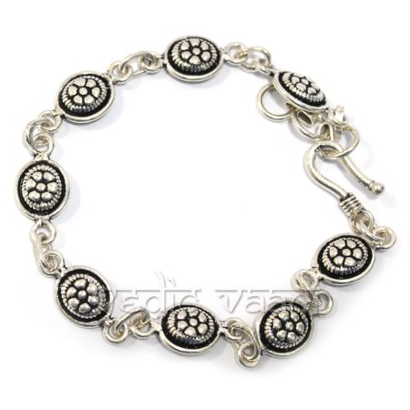 925 Sterling Silver Flower Bracelet Buy online USA UK from India