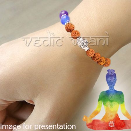 7 Chakra Bracelet Men Black Lava Tiger Eye Stones Healing Balance Beads  Buddha | Fruugo NO