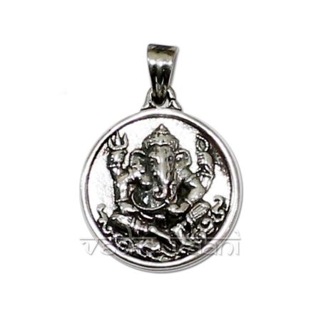 Ganesh Locket in Sterling Silver- Vedic Vaani