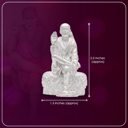 Sai baba silver idol clearance price grt