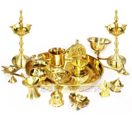 Brass - Pooja Set - Rathna Stores