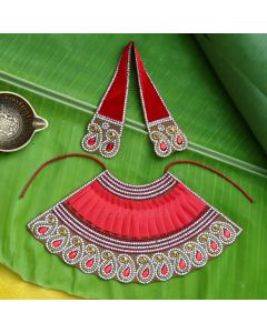 Durga Mata Dress Poshak Navratri Special 4 inches AZ6172
