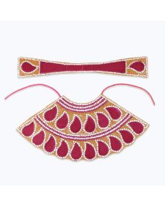Designer Maa Durga Poshak Vastra-3 inches AZ6165