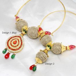 earrings for ganpati idol