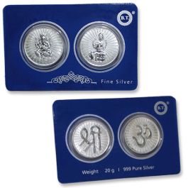 Ganesh - Laxmi coin - pure silver