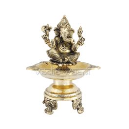 Buy Panchmukhi Diya with Ganesh Idol - Vedic Vaani