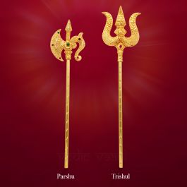 Buy Designer Parshu and Trishul for God & Goddess Decoration