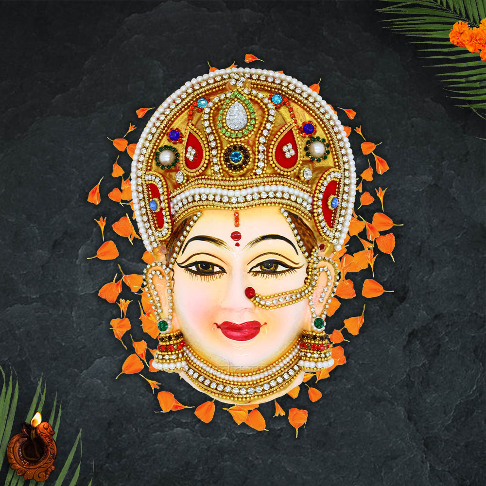 Lakshmi, Kamakshi Devi Decorative Face for Vrat Puja Buy Online ...