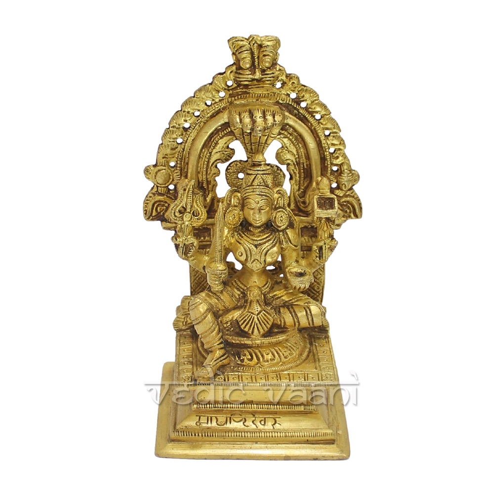 Goddess Mariamman Idol in Brass- Vedic Vaani