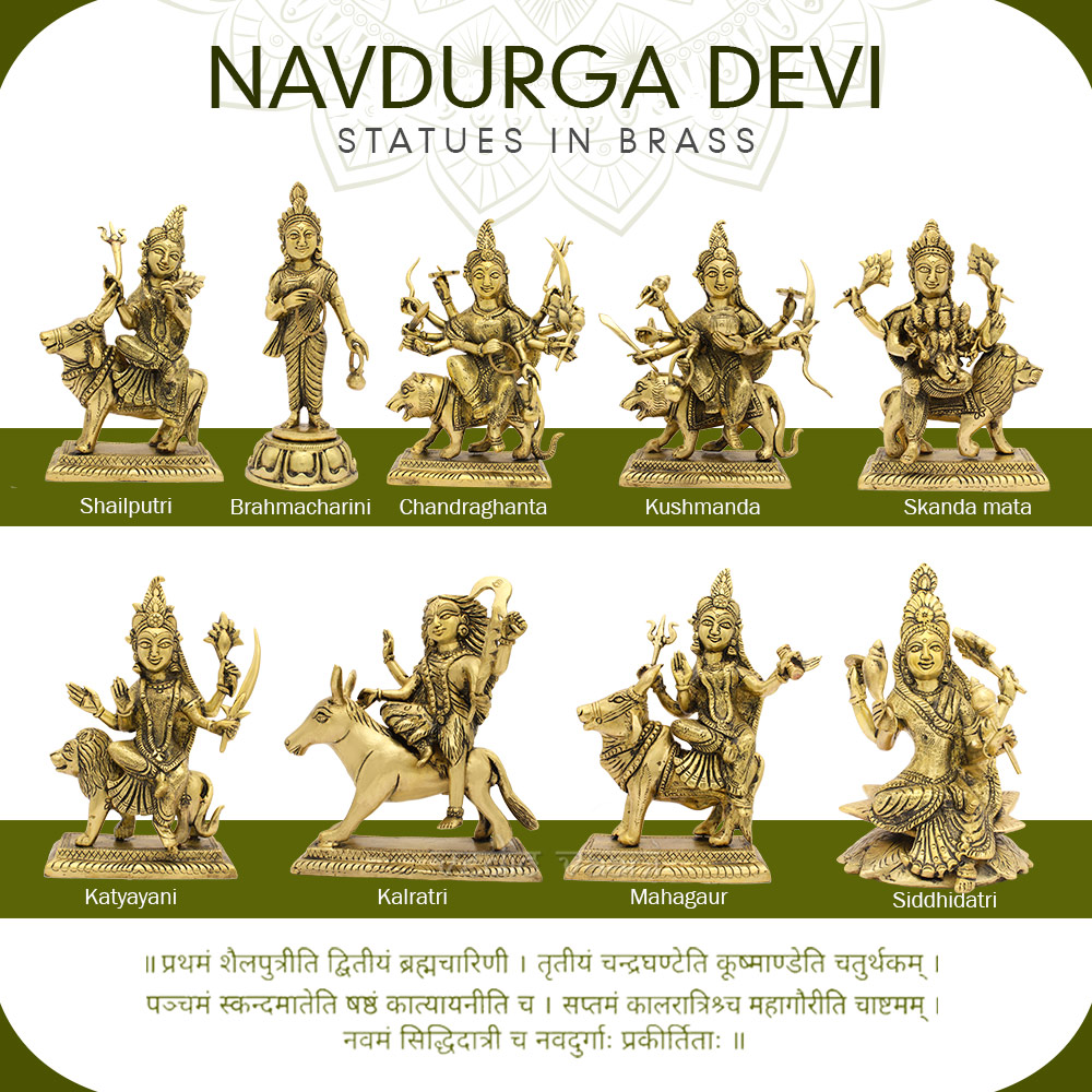 Navdurga Nine Forms of Energy / Shakti Durga Devi Statue Buy ...